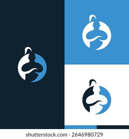 Diseño de logotipo de Genie limpio simple