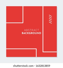 Simple and clean geometric background. Abstract red geometric background. Suitable for brochure, flyer and business promotion 
