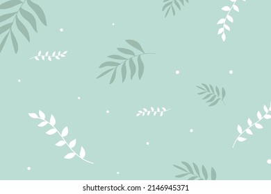 Conjunto de fondo de color verde limpio y simple