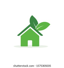 simple and clean green house logo
