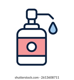 A simple, clean icon of a soap dispenser, sanitizer vector design