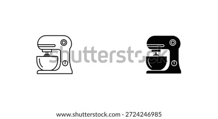 Simple and clean icons representing a coffee maker and a coffee cup, perfect for web design, mobile apps, and digital media.