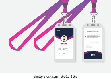 Simple and Clean ID Card Design Template