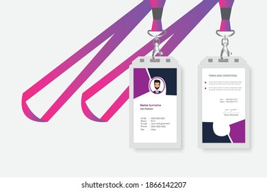 Simple and Clean ID Card Design Template