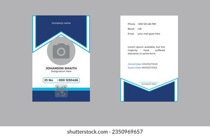 Simple Clean Id Card Design, Simple realistic design. 