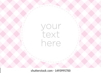 Simple and Clean illustration Frame and Square background in pink color.