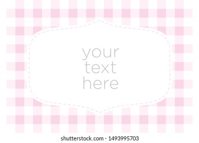 Simple and Clean illustration Frame and Square background in pink color.