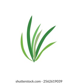 A simple and clean illustration of green grass blades, ideal for natural-themed designs, eco projects, and minimalist decor.