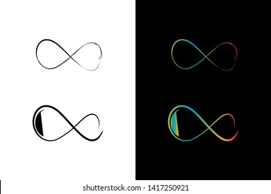 Simple and Clean illustration infinity symbol.