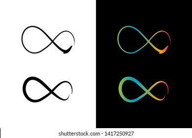 Simple and Clean illustration infinity symbol.