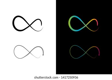Simple and Clean illustration infinity symbol.
