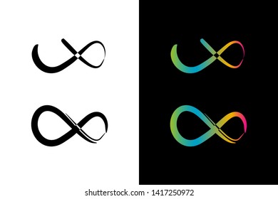 Simple and Clean illustration infinity symbol.