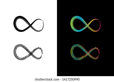 Simple and Clean illustration infinity symbol.