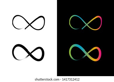 Simple and Clean illustration infinity symbol.