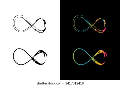 Simple and Clean illustration infinity symbol.