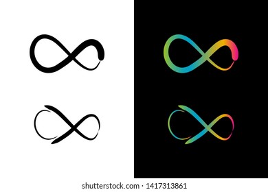 Simple and Clean illustration infinity symbol.