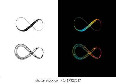 Simple and Clean illustration infinity symbol.