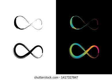 Simple and Clean illustration infinity symbol.