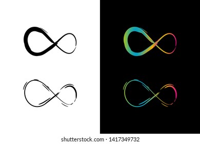 Simple and Clean illustration infinity symbol.