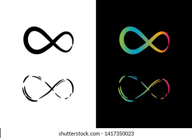 Simple and Clean illustration infinity symbol.