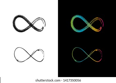 Simple and Clean illustration infinity symbol.