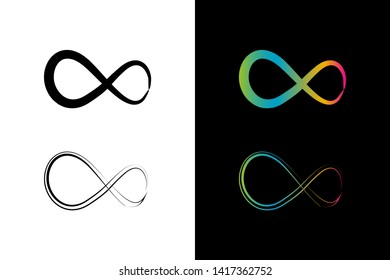 Simple and Clean illustration infinity symbol.