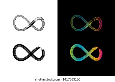 Simple and Clean illustration infinity symbol.