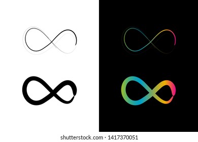 Simple and Clean illustration infinity symbol.