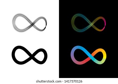 Simple and Clean illustration infinity symbol.