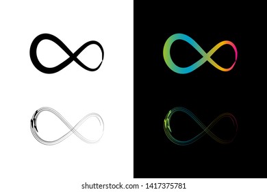 Simple and Clean illustration infinity symbol.