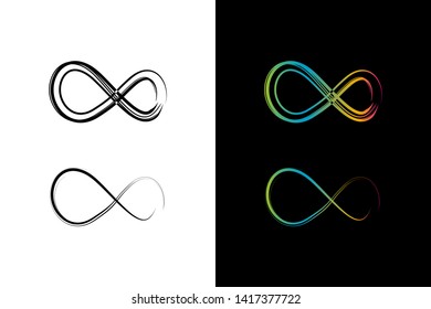 Simple and Clean illustration infinity symbol.