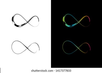 Simple and Clean illustration infinity symbol.