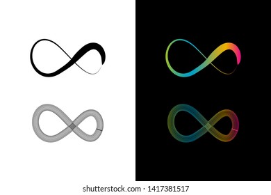 Simple and Clean illustration infinity symbol.