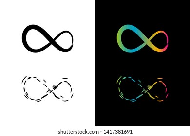 Simple and Clean illustration infinity symbol.