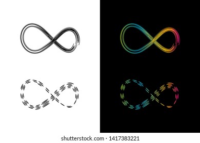 Simple and Clean illustration infinity symbol.