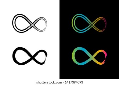 Simple and Clean illustration infinity symbol.