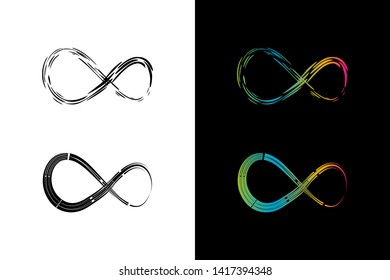 Simple and Clean illustration infinity symbol.