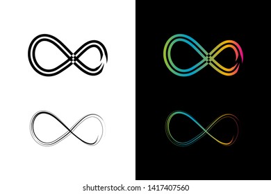 Simple and Clean illustration infinity symbol.