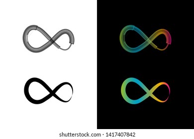 Simple and Clean illustration infinity symbol.