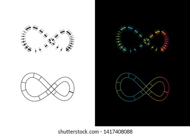 Simple and Clean illustration infinity symbol.