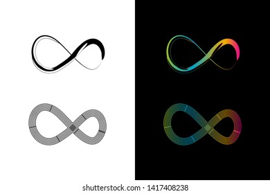 Simple and Clean illustration infinity symbol.