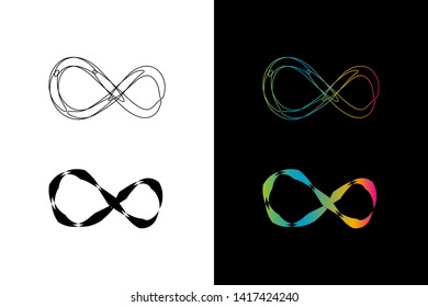 Simple and Clean illustration infinity symbol.