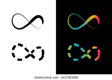 Simple and Clean illustration infinity symbol.