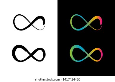 Simple and Clean illustration infinity symbol.