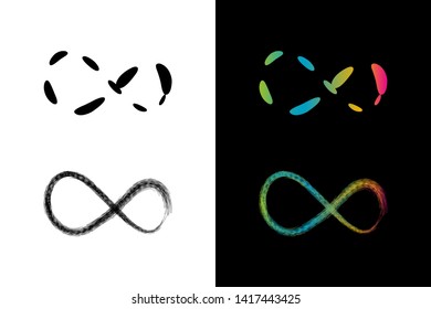 Simple and Clean illustration infinity symbol.