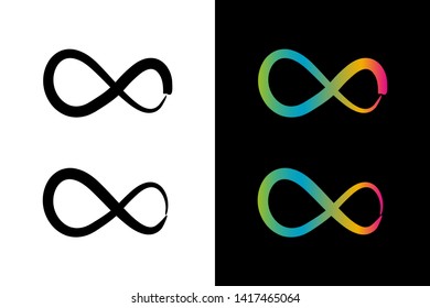 Simple and Clean illustration infinity symbol.