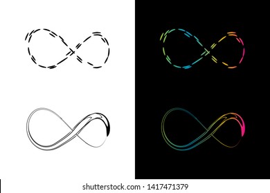 Simple and Clean illustration infinity symbol.