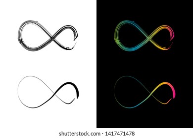 Simple and Clean illustration infinity symbol.