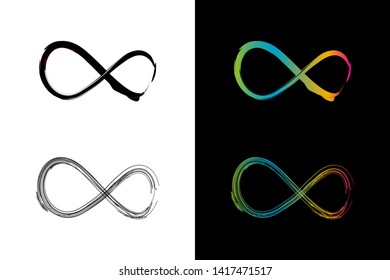 Simple and Clean illustration infinity symbol.
