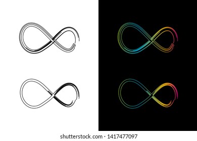 Simple and Clean illustration infinity symbol.